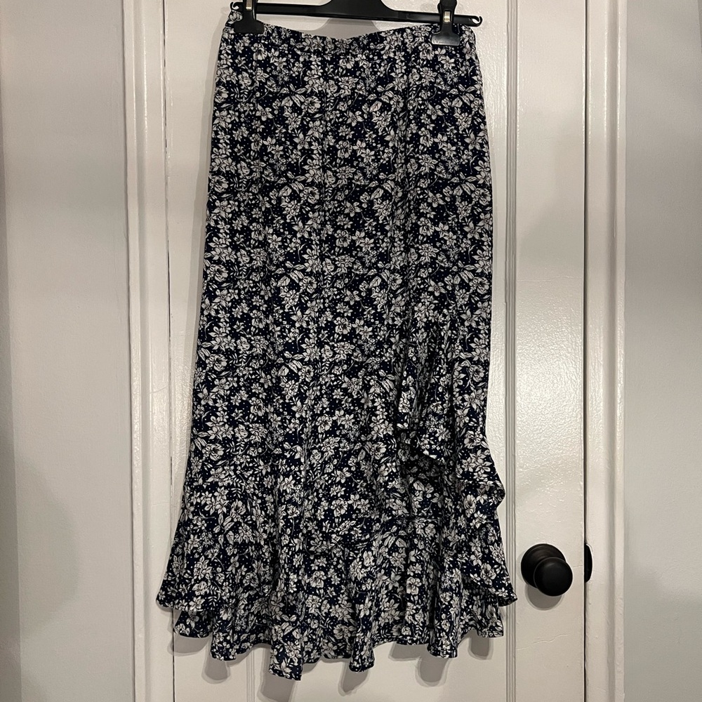 High Low MIDI Skirt